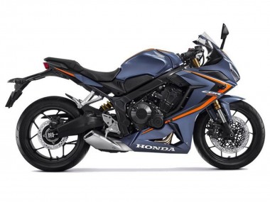 Carenados Moto Honda CBR650R 2021-2023 - Azul Mate Oscuro Naranja Negro Baratos