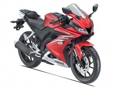 Carenados Moto Yamaha YZF R15 2018-2024 - Rojo Mate Negro Baratos
