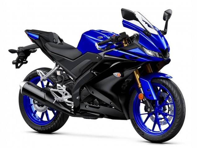 Carenados Moto Yamaha YZF R15 2018-2024 - Azul Negro Mate Baratos
