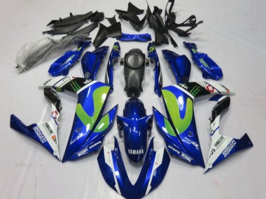 Carenados Moto Yamaha YZF R3/R25 2015-2018 - Azul Blanco Negro Verde Monstruo Baratos