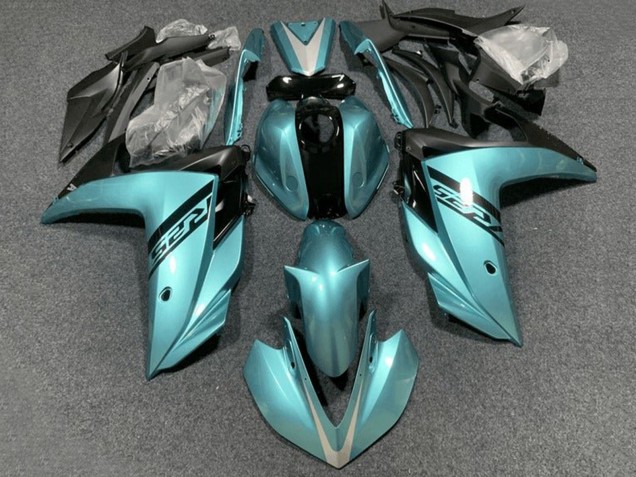Carenados Moto Yamaha YZF R3/R25 2015-2018 - Azul Claro Negro Baratos