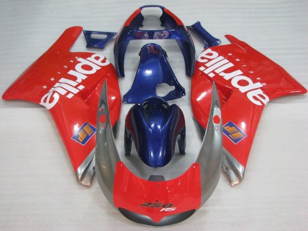 Carenados Moto Aprilia RS250 1995-1997 - Rojo Plata Azul Blanco Baratos