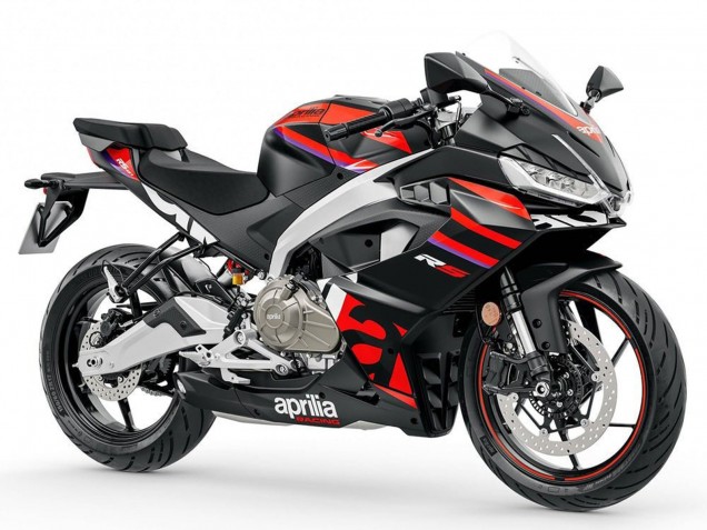 Carenados Moto Aprilia RS457 2024-2025 - Negro Mate Rojo Baratos