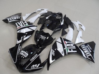 Carenados Moto Yamaha YZF R1 2009-2011 - Blanco Negro Motul Fiat Baratos
