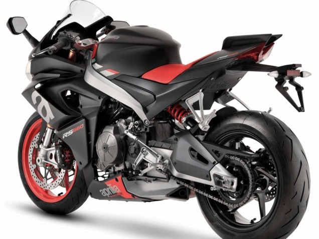 Carenados Moto Aprilia RS660 2020-2024 - Negro Mate Plata Rojo Baratos