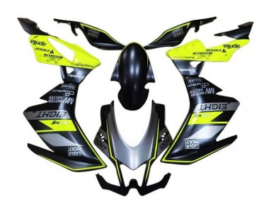 Carenados Moto Aprilia RSV4 1000 2009-2015 - Negro Mate Gris Verde Baratos