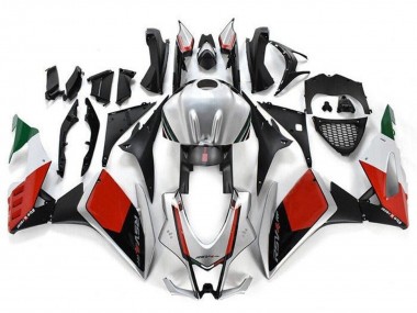Kits Carenado Moto Aprilia RSV4 1000 2009-2015 - Plata Negro Rojo Verde Baratos