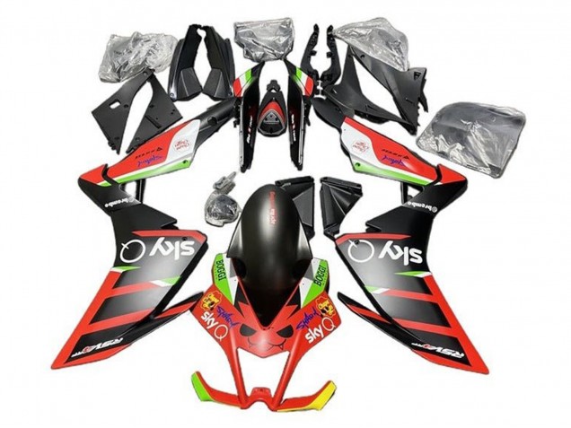 Carenados Moto Aprilia RSV4 1000 2009-2015 - Negro Mate Rojo Verde Blanco Baratos
