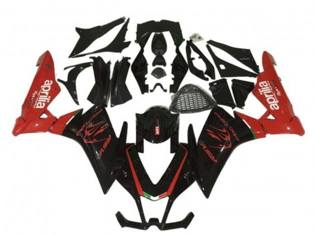 Carenado Moto Aprilia RSV4 1000 2009-2015 - Negro Rojo Baratos