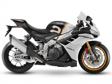 Carenados Moto Aprilia RSV4 1100 2021-2024 - Blanco Mate Negro Oro Baratos