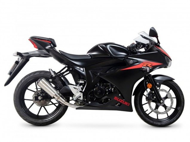 Carenados Moto Suzuki GSXR125 2017-2025 - Negro Rojo Raya Baratos