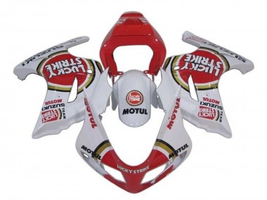 Carenados Moto Suzuki SV650 2003-2013 - Blanco Rojo Lucky Strike Baratos