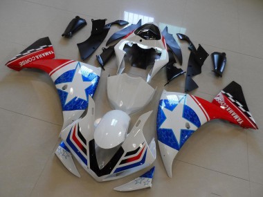 Carenados Moto Yamaha YZF R1 2009-2011 - Blanco Azul Rojo Negro Ducati Estrella Estilo Baratos