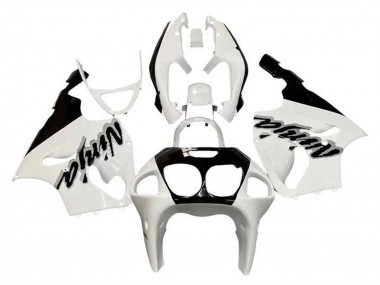 Carenados Moto Kawasaki ZX7R 1996-2003 - Blanco Negro Baratos