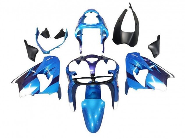 Carenados Moto Kawasaki ZX9R 2002-2003 - Azul Blanco Negro Baratos