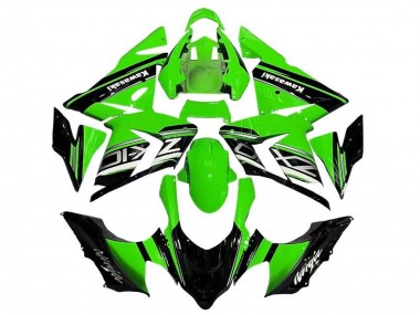 Carenados Moto Kawasaki ZX10R 2004-2005 - Negro Verde Plata Baratos