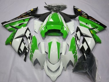 Carenados Moto Kawasaki ZX10R 2004-2005 - Blanco Verde Baratos