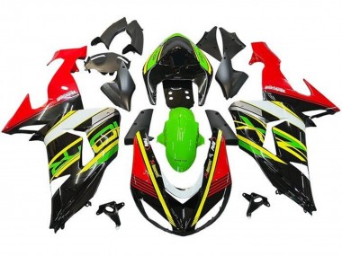 Carenados Moto Kawasaki ZX10R 2006-2007 - Rojo Verde Amarillo Negro Baratos