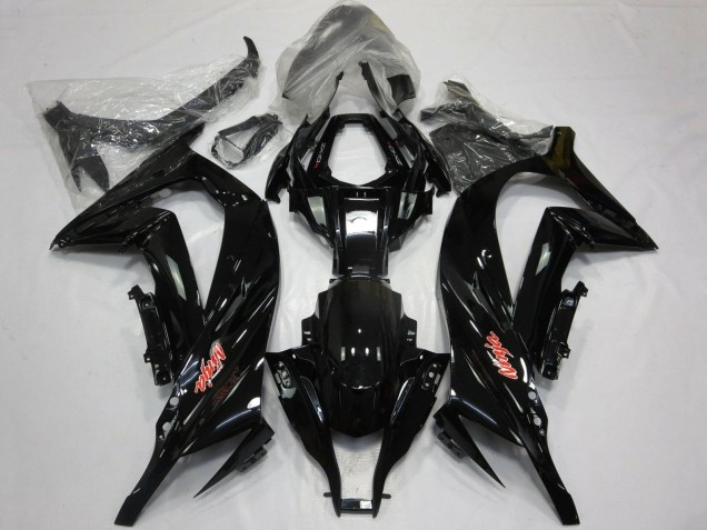 Carenados Moto Kawasaki ZX10R 2011-2015 - Negro Brillante Rojo Baratos