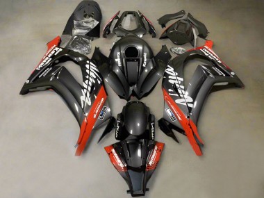 Carenados Moto Kawasaki ZX10R 2011-2015 - Falso FibraCarbono Rojo Blanco Baratos