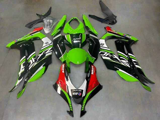 Carenados Moto Kawasaki ZX10R 2016-2020 - Verde Negro Rojo Blanco Elf Baratos