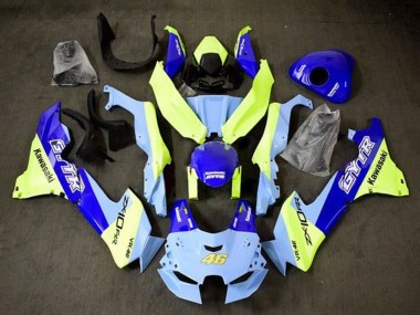 Carenados Moto Kawasaki ZX10R 2021-2025 - Azul Amarillo GYTR 46 Baratos