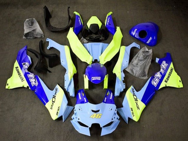 Carenados Moto Kawasaki ZX10R 2021-2026 - Azul Amarillo GYTR 46 Baratos