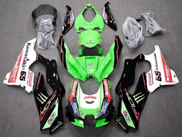 Carenados Moto Kawasaki ZX10R 2021-2025 - Verde Negro Rojo Blanco Azul Showr Elf Monstruo 65 Baratos