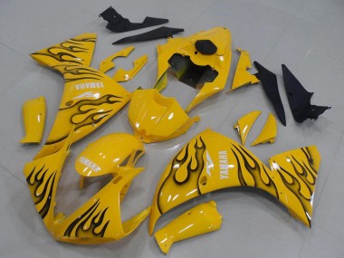 Carenados Moto Yamaha YZF R1 2012-2014 - Amarillo Negro Llama Baratos