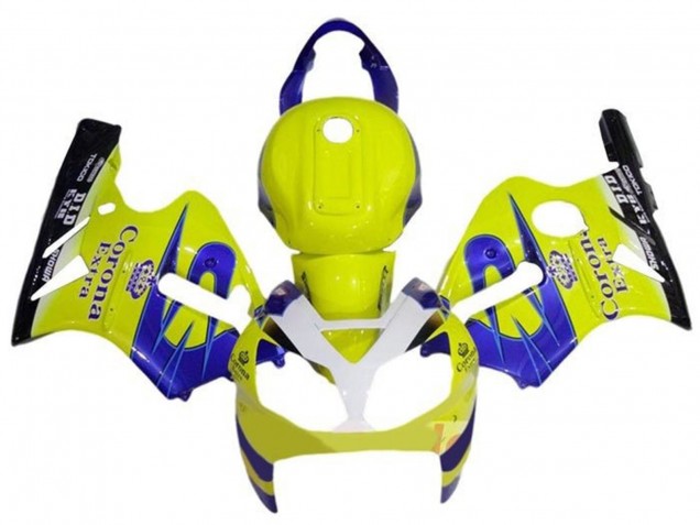 Carenados Moto Kawasaki ZX12R 2000-2001 - Amarillo Blanco Azul Corona Extra Baratos