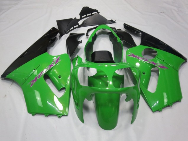 Carenados Moto Kawasaki ZX12R 2000-2001 - Verde Negro Púrpura Baratos