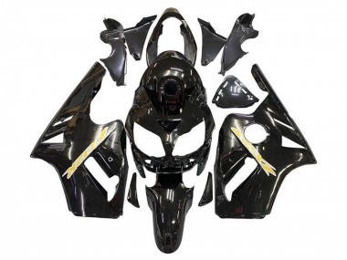 Carenado Moto Kawasaki ZX12R 2002-2006 - Negro Brillante Oro Baratos