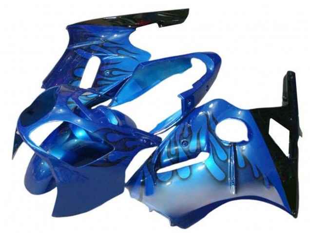 Carenados Moto Kawasaki ZX12R 2002-2006 - Azul Llama Negro Baratos