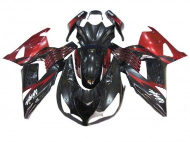 Carenados Moto Kawasaki ZX14R ZZR1400 2006-2011 - Rojo Negro Brillante Blanco Calcomanía Baratos