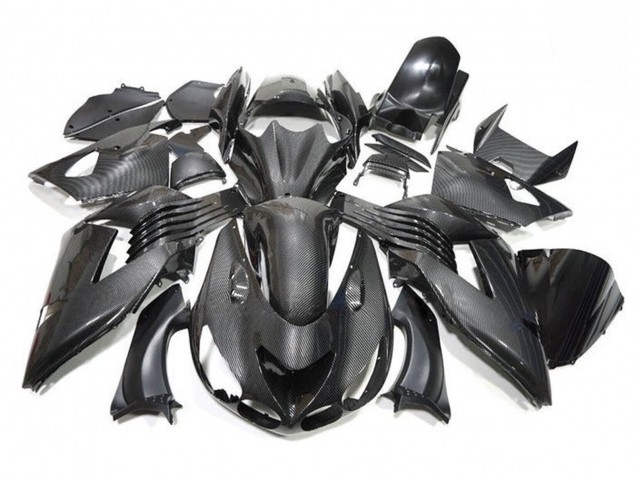 Carenados Moto Kawasaki ZX14R ZZR1400 2006-2011 - Falso FibraCarbono Baratos