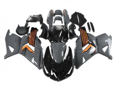 Carenados Moto Kawasaki ZX14R ZZR1400 2006-2011 - Gris Naranja Negro Baratos