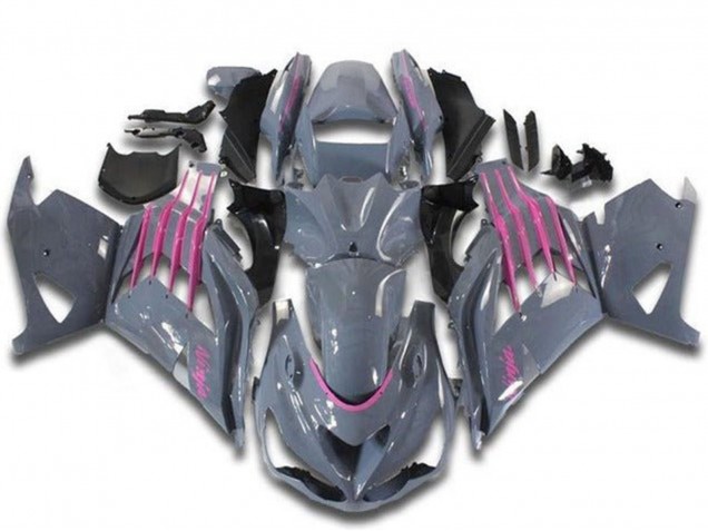 Carenados Moto Kawasaki ZX14R ZZR1400 2012-2024 - Nardo Gris Rosa Baratos