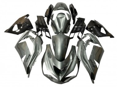 Carenados Moto Kawasaki ZX14R ZZR1400 2012-2024 - Plata Metalizado Negro Baratos
