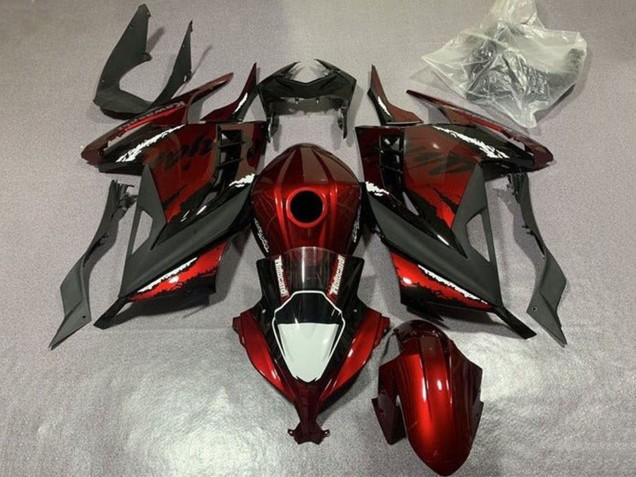 Carenados Moto Kawasaki EX300 2013-2024 - Rojo Negro Blanco Baratos