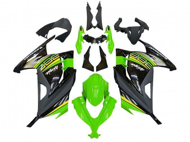 Carenados Moto Kawasaki EX300 2013-2024 - Verde Negro Plata Amarillo Baratos