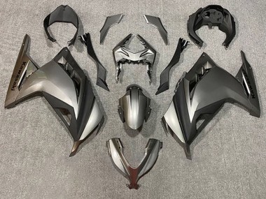Carenados Moto Kawasaki EX300 2013-2024 - Plata Negro Mate Baratos