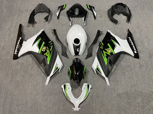 Carenados Moto Kawasaki EX300 2013-2024 - Blanco Verde Negro Baratos