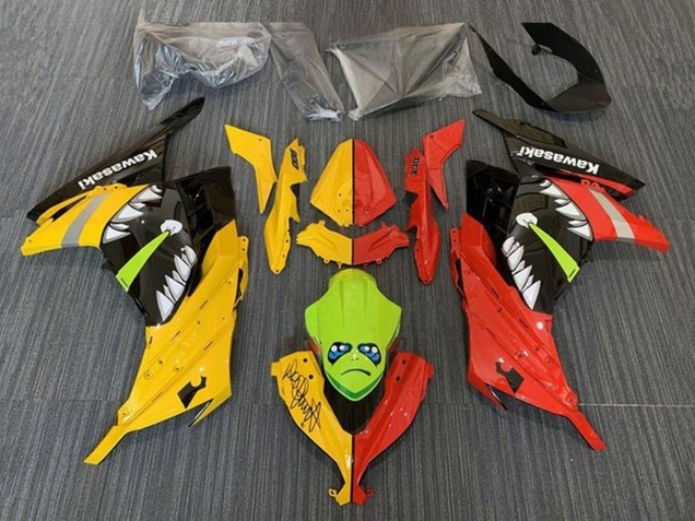 Carenados Moto Kawasaki EX300 2013-2024 - Amarillo Rojo Verde Tiburón Baratos