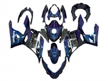 Carenados Moto Kawasaki Ninja 400 2018-2024 - Azul Blanco Honeycomb Baratos