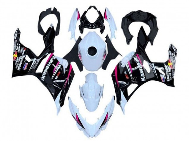 Carenados Moto Kawasaki Ninja 400 2018-2024 - Blanco Rosa Negro Baratos