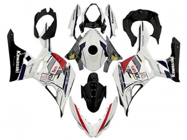 Carenados Moto Kawasaki Ninja 400 2018-2024 - Blanco Gris Amarillo Rojo Negro Raya Baratos