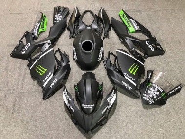 Carenados Moto Kawasaki Ninja 400 2018-2024 - Negro Mate Blanco Verde Monstruo Nieve Baratos