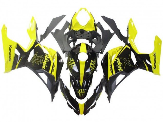 Carenados Moto Kawasaki Ninja 400 2018-2024 - Amarillo Negro Monstruo Baratos