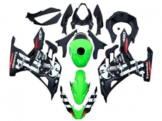 Carenados Moto Kawasaki Ninja 400 2018-2024 - Verde Negro Blanco Rojo Cráneo Baratos