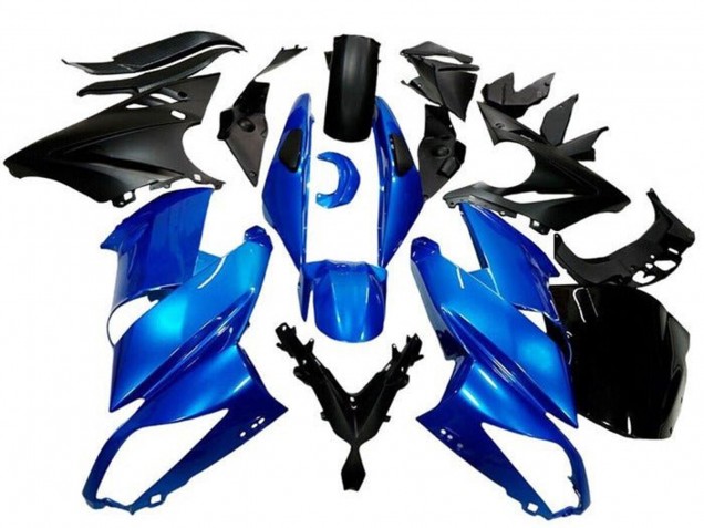 Carenados Moto Kawasaki Ninja 650 EX650 2009-2011 - Azul Negro Mate Baratos